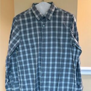 Michael Kors Men's Plaid Button-Down Shirt - Blue Gray